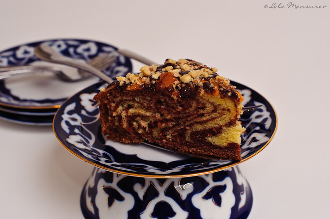 Marble Cake Slice