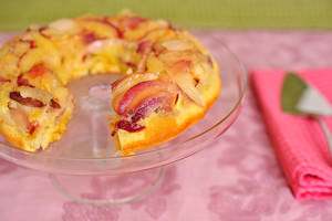 Upside Down Nectarine Pie