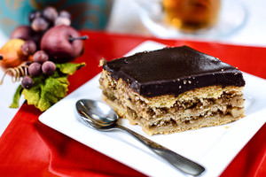 Chocolate Meringue Walnut Cake-17