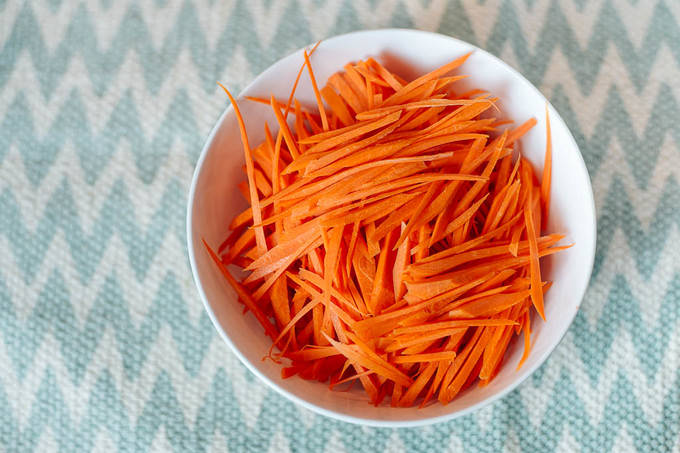 how to julienne vegetables