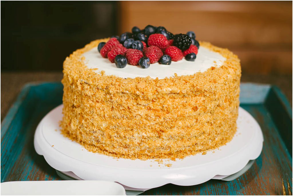 7 Layer Honey Cake with Caramel and Mascarpone Recipe | The Feedfeed
